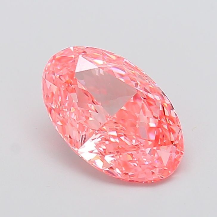 Loose Diamond - OVAL 2.8ct Fancy Vivid Pink VS1: Loose Diamond - OVAL 2.8ct Fancy Vivid Pink VS1 Source: This is a real non-mined Diamond that has been grown in a lab Shape: OVAL Carats: 2.8 Color: Fancy Vivid Pink Certification: IGI Video: