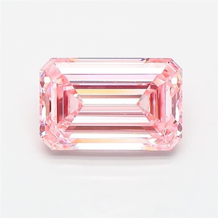 Loose Diamond - EMERALD 2.03ct Fancy Intense Pink VS1: Loose Diamond - EMERALD 2.03ct Fancy Intense Pink VS1 Source: This is a real non-mined Diamond that has been grown in a lab Shape: EMERALD Carats: 2.03 Color: Fancy Intense Pink Certification: IGI Vid