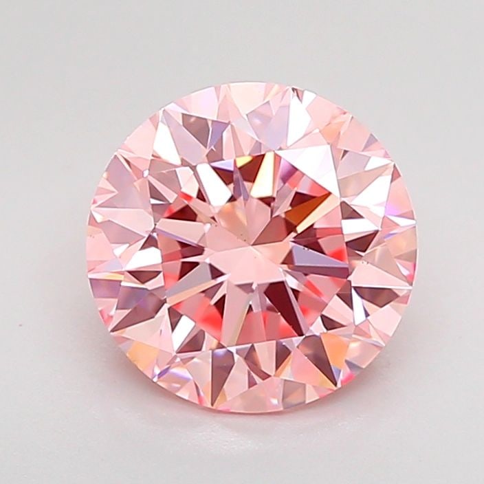 Loose Diamond - ROUND 2.0ct Fancy Vivid Pink VS1: Loose Diamond - ROUND 2.0ct Fancy Vivid Pink VS1 Source: This is a real non-mined Diamond that has been grown in a lab Shape: ROUND Carats: 2.0 Color: Fancy Vivid Pink Certification: IGI Video: