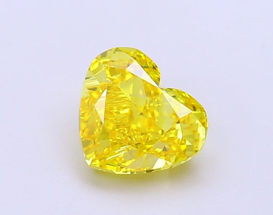 Loose Diamond - HEART 2.03ct Fancy Vivid Yellow VVS2: Loose Diamond - HEART 2.03ct Fancy Vivid Yellow VVS2 Source: This is a real non-mined Diamond that has been grown in a lab Shape: HEART Carats: 2.03 Color: Fancy Vivid Yellow Certification: IGI Video: