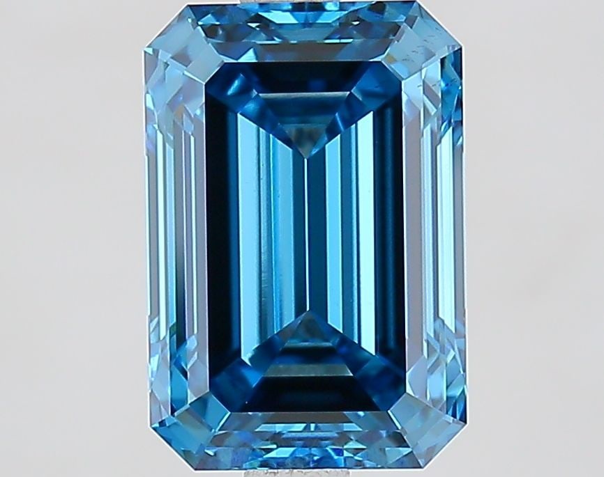 Loose Diamond - EMERALD 3.1ct Fancy Vivid Blue VS2: Loose Diamond - EMERALD 3.1ct Fancy Vivid Blue VS2 Source: This is a real non-mined Diamond that has been grown in a lab Shape: EMERALD Carats: 3.1 Color: Fancy Vivid Blue Certification: IGI Video: