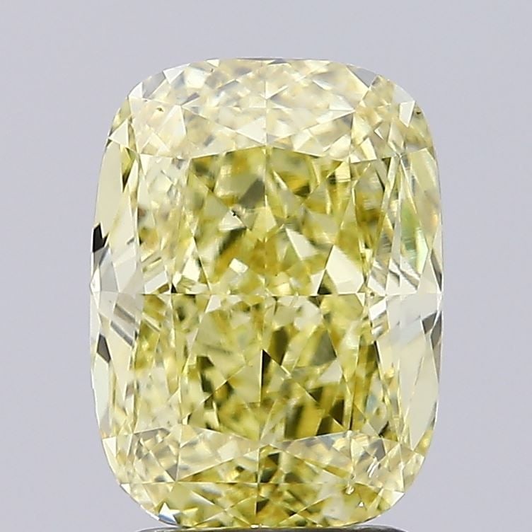 Loose Diamond - CUSHION MODIFIED 2.8ct Fancy Intense Yellow VS2: Loose Diamond - CUSHION MODIFIED 2.8ct Fancy Intense Yellow VS2 Source: This is a real non-mined Diamond that has been grown in a lab Shape: CUSHION MODIFIED Carats: 2.8 Color: Fancy Intense Yellow Ce
