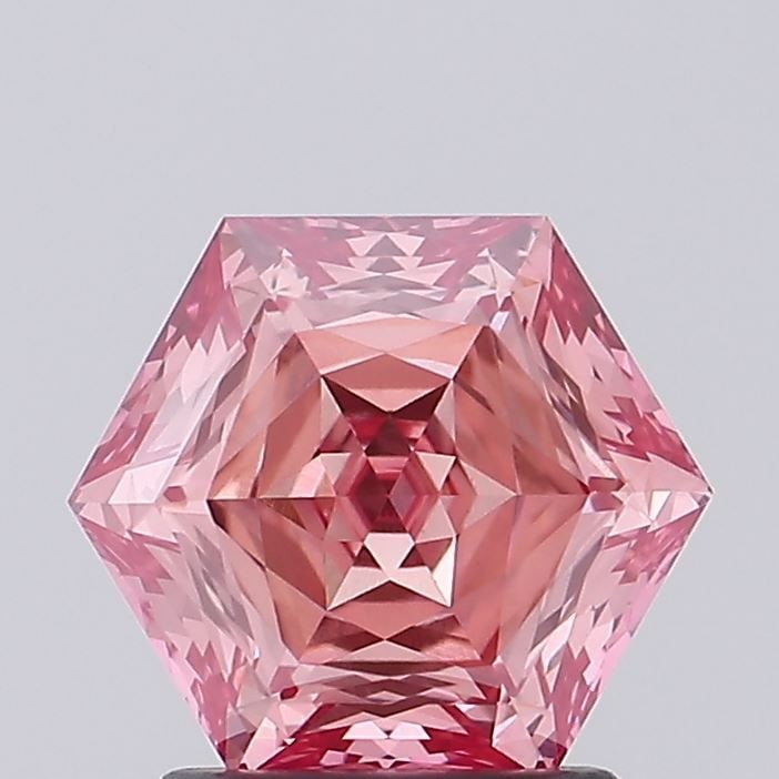 Loose Diamond - HEXAGONAL 1.83ct Fancy Vivid Pink VVS2: Loose Diamond - HEXAGONAL 1.83ct Fancy Vivid Pink VVS2 Source: This is a real non-mined Diamond that has been grown in a lab Shape: HEXAGONAL Carats: 1.83 Color: Fancy Vivid Pink Certification: IGI Vi