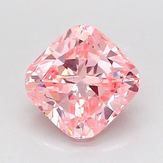 Loose Diamond - CUSHION MODIFIED 1.35ct Fancy Vivid Pink VS1: Loose Diamond - CUSHION MODIFIED 1.35ct Fancy Vivid Pink VS1 Source: This is a real non-mined Diamond that has been grown in a lab Shape: CUSHION MODIFIED Carats: 1.35 Color: Fancy Vivid Pink Certific