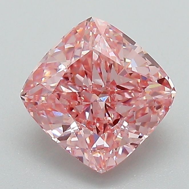 Loose Diamond - CUSHION MODIFIED 1.54ct Fancy Vivid Pink VVS2: Loose Diamond - CUSHION MODIFIED 1.54ct Fancy Vivid Pink VVS2 Source: This is a real non-mined Diamond that has been grown in a lab Shape: CUSHION MODIFIED Carats: 1.54 Color: Fancy Vivid Pink Certifi