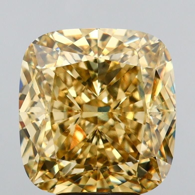 Loose Diamond - CUSHION MODIFIED 6.53ct Fancy Intense Yellow VS1: Loose Diamond - CUSHION MODIFIED 6.53ct Fancy Intense Yellow VS1 Source: This is a real non-mined Diamond that has been grown in a lab Shape: CUSHION MODIFIED Carats: 6.53 Color: Fancy Intense Yellow 