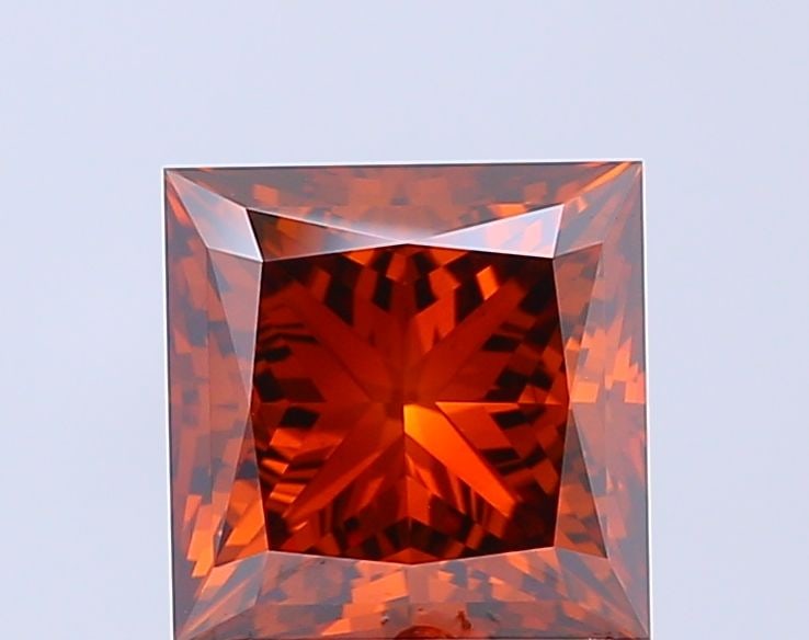 Loose Diamond - PRINCESS 3.07ct Fancy Orange Brown VS1: Loose Diamond - PRINCESS 3.07ct Fancy Orange Brown VS1 Source: This is a real non-mined Diamond that has been grown in a lab Shape: PRINCESS Carats: 3.07 Color: Fancy Orange Brown Certification: IGI V