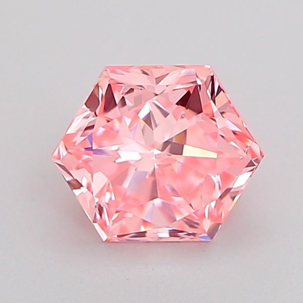 Loose Diamond - HEXAGONAL 1.07ct Fancy Vivid Pink VVS2: Loose Diamond - HEXAGONAL 1.07ct Fancy Vivid Pink VVS2 Source: This is a real non-mined Diamond that has been grown in a lab Shape: HEXAGONAL Carats: 1.07 Color: Fancy Vivid Pink Certification: IGI Vi