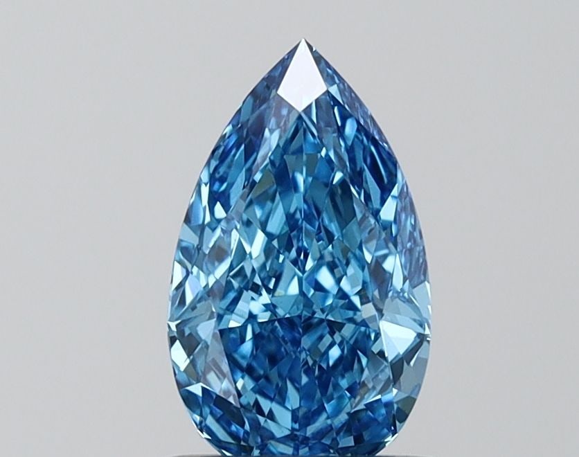 Loose Diamond - PEAR 1.11ct Fancy Vivid Blue VS1: Loose Diamond - PEAR 1.11ct Fancy Vivid Blue VS1 Source: This is a real non-mined Diamond that has been grown in a lab Shape: PEAR Carats: 1.11 Color: Fancy Vivid Blue Certification: NONE Video:
