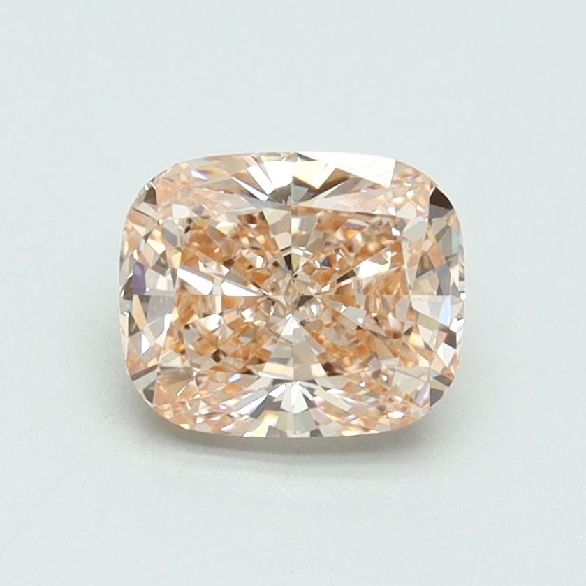 Loose Diamond - CUSHION BRILLIANT 1.11ct Fancy Intense Brownish Pink VS2: Loose Diamond - CUSHION BRILLIANT 1.11ct Fancy Intense Brownish Pink VS2 Source: This is a real non-mined Diamond that has been grown in a lab Shape: CUSHION BRILLIANT Carats: 1.11 Color: Fancy Intens