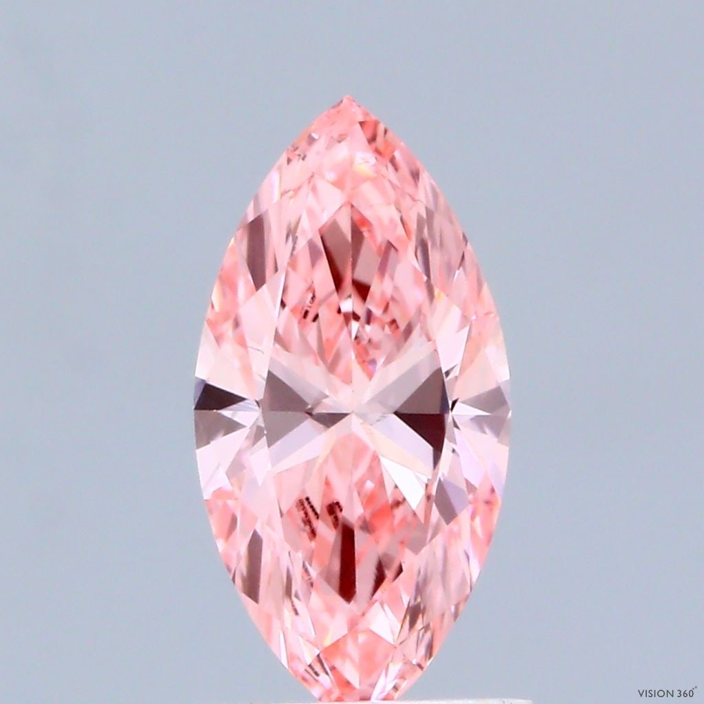 Loose Diamond - MARQUISE 1.1ct Fancy Vivid Pink VS1: Loose Diamond - MARQUISE 1.1ct Fancy Vivid Pink VS1 Source: This is a real non-mined Diamond that has been grown in a lab Shape: MARQUISE Carats: 1.1 Color: Fancy Vivid Pink Certification: IGI Video:
