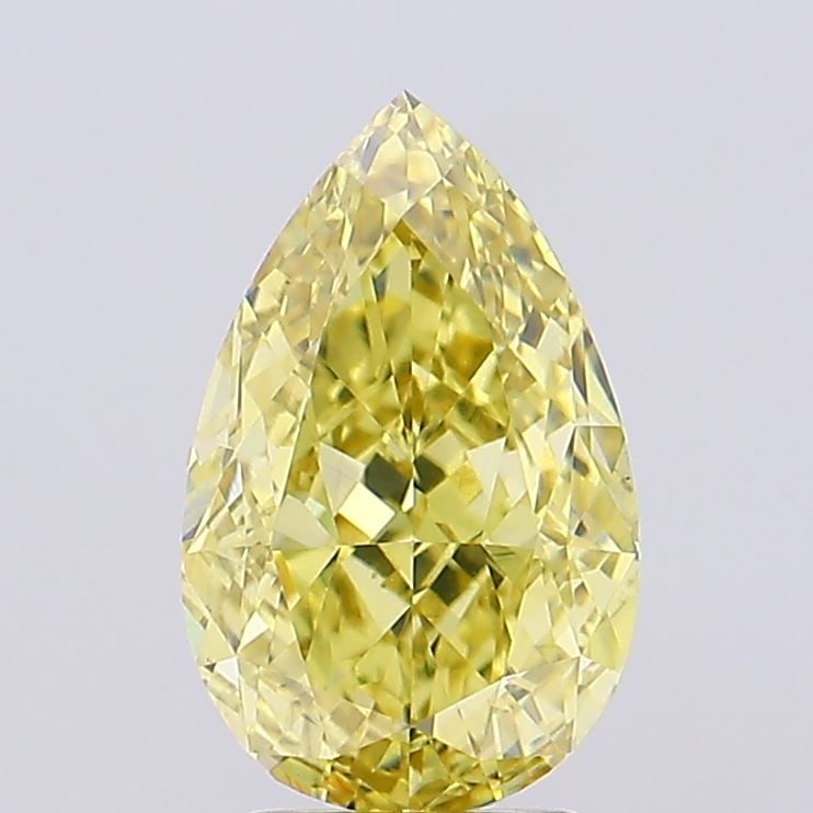 Loose Diamond - PEAR 3.3ct Fancy Intense Yellow VS1: Loose Diamond - PEAR 3.3ct Fancy Intense Yellow VS1 Source: This is a real non-mined Diamond that has been grown in a lab Shape: PEAR Carats: 3.3 Color: Fancy Intense Yellow Certification: NONE