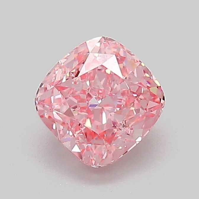 Loose Diamond - CUSHION MODIFIED 1.01ct Fancy Vivid Pink VVS2: Loose Diamond - CUSHION MODIFIED 1.01ct Fancy Vivid Pink VVS2 Source: This is a real non-mined Diamond that has been grown in a lab Shape: CUSHION MODIFIED Carats: 1.01 Color: Fancy Vivid Pink