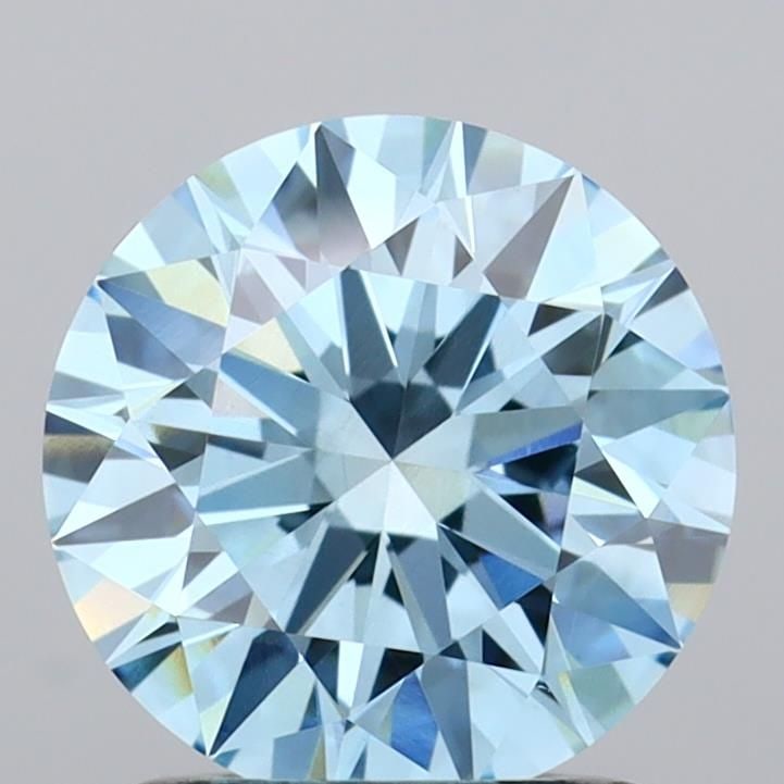 Ideal Loose Diamond - ROUND 1.4ct Fancy Vivid Blue VS1: Ideal Loose Diamond - ROUND 1.4ct Fancy Vivid Blue VS1 Source: This is a real non-mined Diamond that has been grown in a lab Shape: ROUND Carats: 1.4 Color: Fancy Vivid Blue Certification: IGI Video: