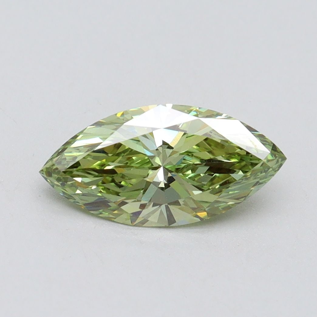 Loose Diamond - MARQUISE 1.12ct Fancy Vivid Green VS1: Loose Diamond - MARQUISE 1.12ct Fancy Vivid Green VS1 Source: This is a real non-mined Diamond that has been grown in a lab Shape: MARQUISE Carats: 1.12 Color: Fancy Vivid Green Certification: IGI Vid