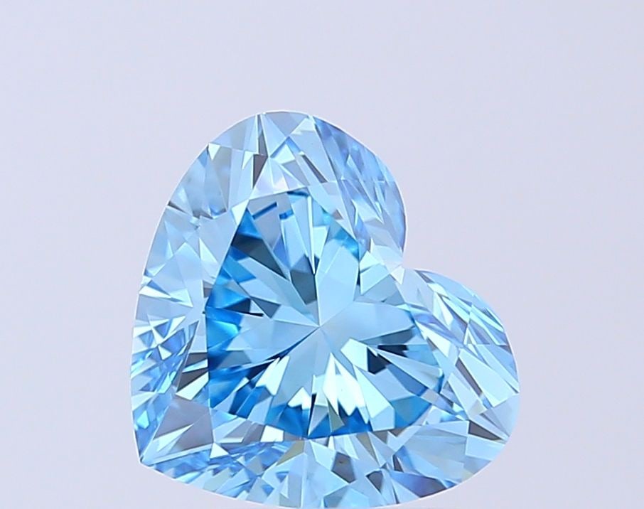 Loose Diamond - HEART 3.55ct Fancy Vivid Blue VVS2: Loose Diamond - HEART 3.55ct Fancy Vivid Blue VVS2 Source: This is a real non-mined Diamond that has been grown in a lab Shape: HEART Carats: 3.55 Color: Fancy Vivid Blue Certification: IGI Video: