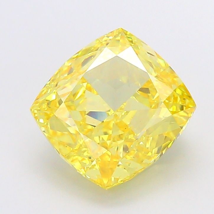 Loose Diamond - CUSHION MODIFIED 6.03ct Fancy Vivid Yellow VS1: Loose Diamond - CUSHION MODIFIED 6.03ct Fancy Vivid Yellow VS1 Source: This is a real non-mined Diamond that has been grown in a lab Shape: CUSHION MODIFIED Carats: 6.03 Color: Fancy Vivid Yellow Cert