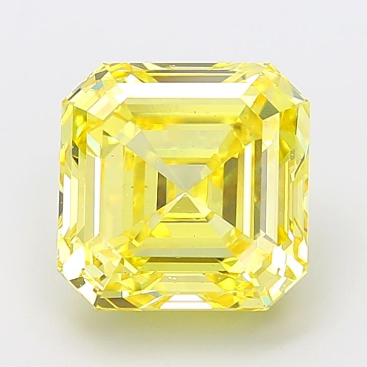 Loose Diamond - ASSCHER 6.62ct Fancy Vivid Yellow VS1: Loose Diamond - ASSCHER 6.62ct Fancy Vivid Yellow VS1 Source: This is a real non-mined Diamond that has been grown in a lab Shape: ASSCHER Carats: 6.62 Color: Fancy Vivid Yellow Certification: IGI Vid