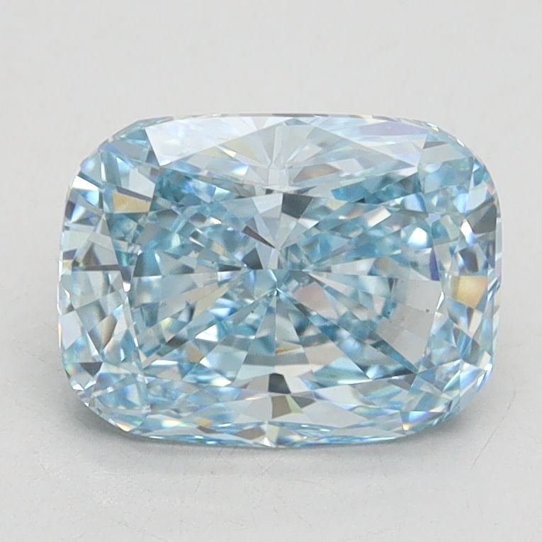 Loose Diamond - CUSHION BRILLIANT 2.03ct Fancy Vivid Blue VS1: Loose Diamond - CUSHION BRILLIANT 2.03ct Fancy Vivid Blue VS1 Source: This is a real non-mined Diamond that has been grown in a lab Shape: CUSHION BRILLIANT Carats: 2.03 Color: Fancy Vivid Blue Certif
