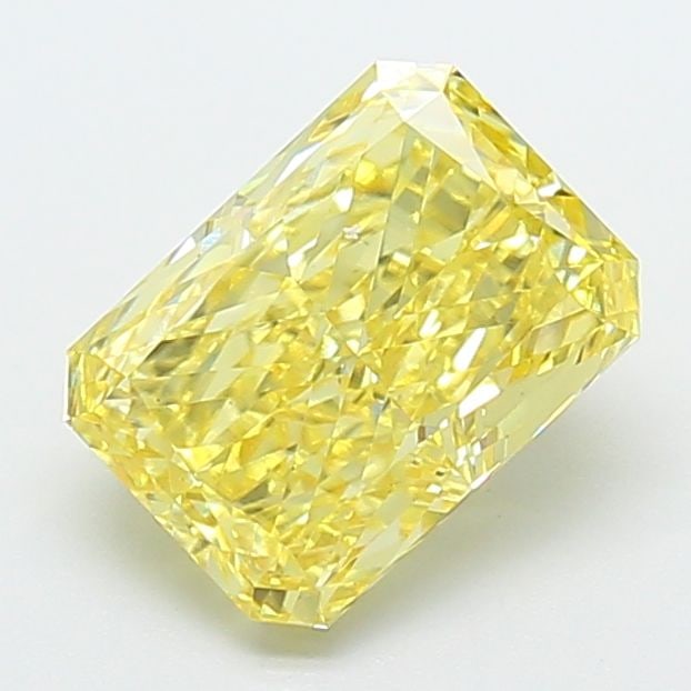 Loose Diamond - RADIANT 2.39ct Fancy Intense Yellow VVS2: Loose Diamond - RADIANT 2.39ct Fancy Intense Yellow VVS2 Source: This is a real non-mined Diamond that has been grown in a lab Shape: RADIANT Carats: 2.39 Color: Fancy Intense Yellow Certification: