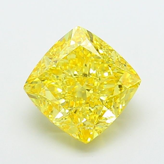 Loose Diamond - CUSHION MODIFIED 5.1ct Fancy Vivid Yellow VS1: Loose Diamond - CUSHION MODIFIED 5.1ct Fancy Vivid Yellow VS1 Source: This is a real non-mined Diamond that has been grown in a lab Shape: CUSHION MODIFIED Carats: 5.1 Color: Fancy Vivid Yellow Certif