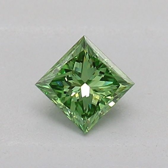 Loose Diamond - PRINCESS 0.18ct Fancy Vivid Green VS1: Loose Diamond - PRINCESS 0.18ct Fancy Vivid Green VS1 Source: This is a real non-mined Diamond that has been grown in a lab Shape: PRINCESS Carats: 0.18 Color: Fancy Vivid Green Certification: IGI Add