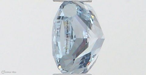 Loose Diamond - CUSHION MODIFIED 0.34ct Fancy Intense Blue SI1: Loose Diamond - CUSHION MODIFIED 0.34ct Fancy Intense Blue SI1 Source: This is a real non-mined Diamond that has been grown in a lab Shape: CUSHION MODIFIED Carats: 0.34 Color: Fancy Intense Blue Cert