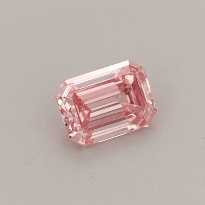 Loose Diamond - EMERALD 0.26ct Fancy Vivid Pink VVS2: Loose Diamond - EMERALD 0.26ct Fancy Vivid Pink VVS2 Source: This is a real non-mined Diamond that has been grown in a lab Shape: EMERALD Carats: 0.26 Color: Fancy Vivid Pink Certification: IGI Video: