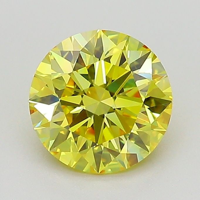 Loose Diamond - ROUND 1.29ct Fancy Vivid Yellow VVS2: Loose Diamond - ROUND 1.29ct Fancy Vivid Yellow VVS2 Source: This is a real non-mined Diamond that has been grown in a lab Shape: ROUND Carats: 1.29 Color: Fancy Vivid Yellow Certification: IGI Video:
