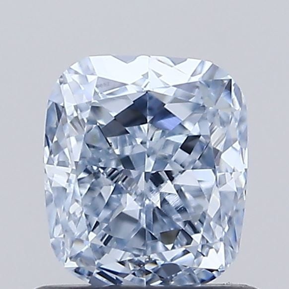Loose Diamond - CUSHION MODIFIED 1.02ct Fancy Blue VVS2: Loose Diamond - CUSHION MODIFIED 1.02ct Fancy Blue VVS2 Source: This is a real non-mined Diamond that has been grown in a lab Shape: CUSHION MODIFIED Carats: 1.02 Color: Fancy Blue Certification: IGI 