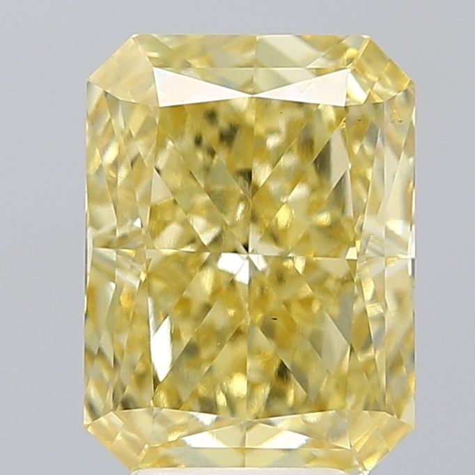 Loose Diamond - RADIANT 5.13ct Fancy Intense Yellow VS1: Loose Diamond - RADIANT 5.13ct Fancy Intense Yellow VS1 Source: This is a real non-mined Diamond that has been grown in a lab Shape: RADIANT Carats: 5.13 Color: Fancy Intense Yellow Certification: IGI