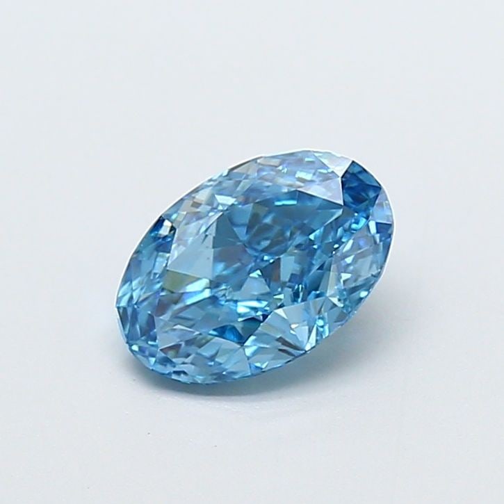 Loose Diamond - OVAL 1.12ct Fancy Vivid Blue VS1: Loose Diamond - OVAL 1.12ct Fancy Vivid Blue VS1 Source: This is a real non-mined Diamond that has been grown in a lab Shape: OVAL Carats: 1.12 Color: Fancy Vivid Blue Certification: IGI Video: