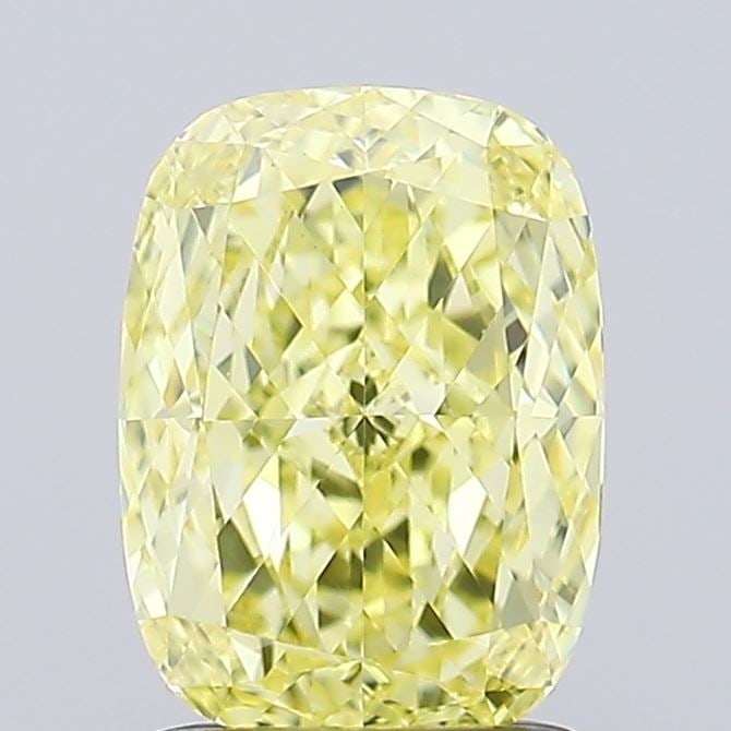 Loose Diamond - CUSHION MODIFIED 1.47ct Fancy Intense Yellow VVS2: Loose Diamond - CUSHION MODIFIED 1.47ct Fancy Intense Yellow VVS2 Source: This is a real non-mined Diamond that has been grown in a lab Shape: CUSHION MODIFIED Carats: 1.47 Color: Fancy Intense Yellow