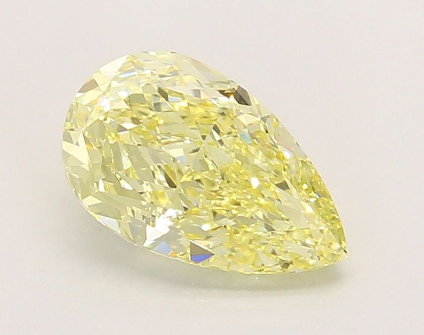 Loose Diamond - PEAR 2.06ct Fancy Intense Yellow VS1: Loose Diamond - PEAR 2.06ct Fancy Intense Yellow VS1 Source: This is a real non-mined Diamond that has been grown in a lab Shape: PEAR Carats: 2.06 Color: Fancy Intense Yellow Certification: IGI Video