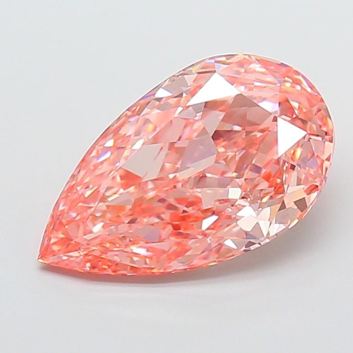 Loose Diamond - PEAR 4.54ct Fancy Vivid Pink VVS2: Loose Diamond - PEAR 4.54ct Fancy Vivid Pink VVS2 Source: This is a real non-mined Diamond that has been grown in a lab Shape: PEAR Carats: 4.54 Color: Fancy Vivid Pink Certification: IGI Video: