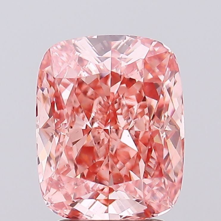 Loose Diamond - CUSHION MODIFIED 3.51ct Fancy Vivid Pink VS2: Loose Diamond - CUSHION MODIFIED 3.51ct Fancy Vivid Pink VS2 Source: This is a real non-mined Diamond that has been grown in a lab Shape: CUSHION MODIFIED Carats: 3.51 Color: Fancy Vivid Pink Certific