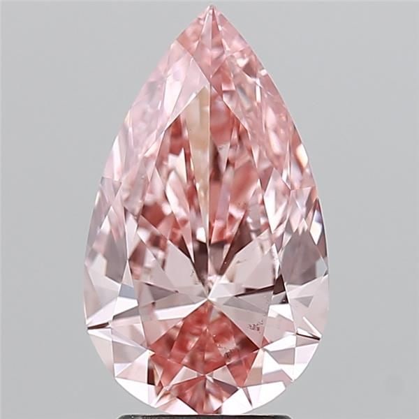 Loose Diamond - PEAR 2.84ct Fancy Intense Brownish Pink VS2: Loose Diamond - PEAR 2.84ct Fancy Intense Brownish Pink VS2 Source: This is a real non-mined Diamond that has been grown in a lab Shape: PEAR Carats: 2.84 Color: Fancy Intense Brownish Pink