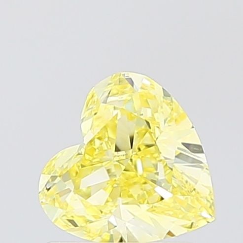 Loose Diamond - HEART 1.0ct Fancy Intense Yellow VVS2: Loose Diamond - HEART 1.0ct Fancy Intense Yellow VVS2 Source: This is a real non-mined Diamond that has been grown in a lab Shape: HEART Carats: 1.0 Color: Fancy Intense Yellow Certification: IGI