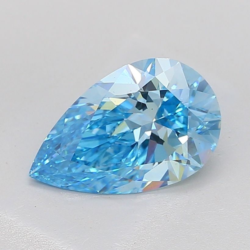 Loose Diamond - PEAR 3.06ct Fancy Vivid Blue VS2: Loose Diamond - PEAR 3.06ct Fancy Vivid Blue VS2 Source: This is a real non-mined Diamond that has been grown in a lab Shape: PEAR Carats: 3.06 Color: Fancy Vivid Blue Certification: IGI Video: