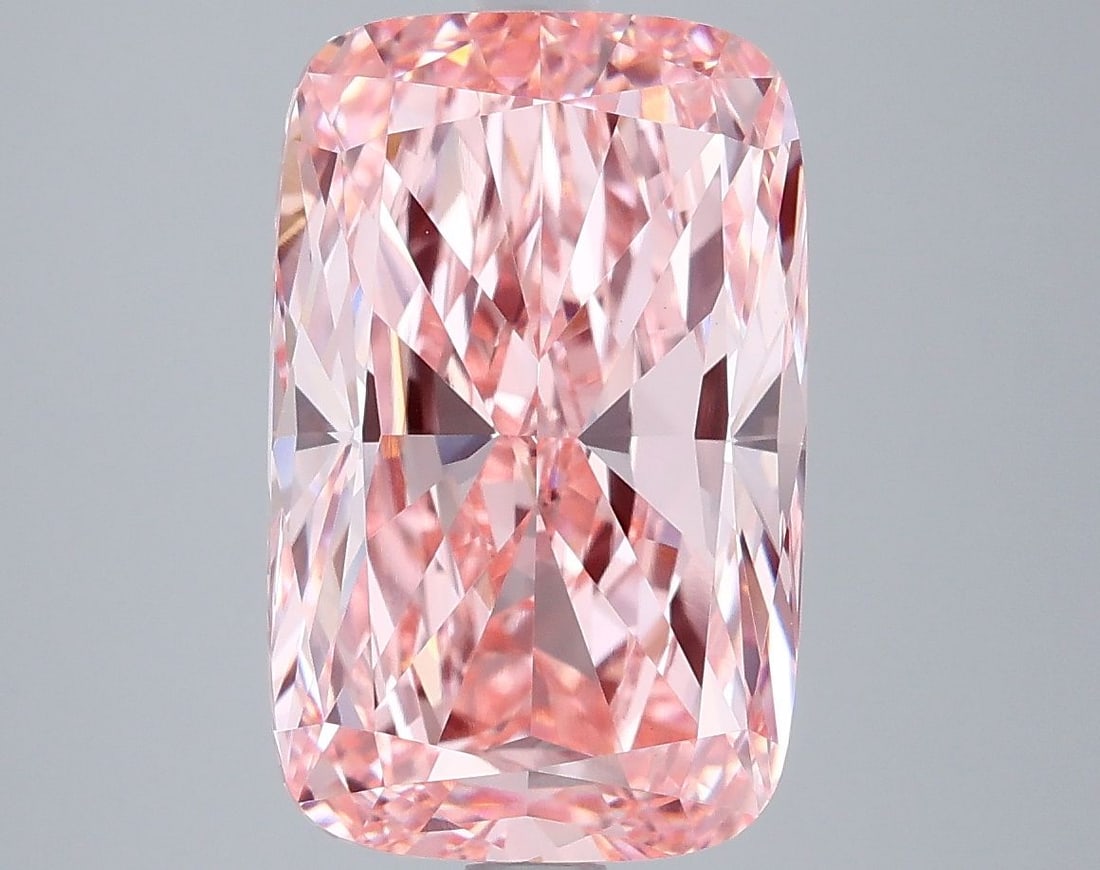 Loose Diamond - CUSHION MODIFIED 5.5ct Fancy Vivid Pink VVS2: Loose Diamond - CUSHION MODIFIED 5.5ct Fancy Vivid Pink VVS2 Source: This is a real non-mined Diamond that has been grown in a lab Shape: CUSHION MODIFIED Carats: 5.5 Color: Fancy Vivid Pink Certifica