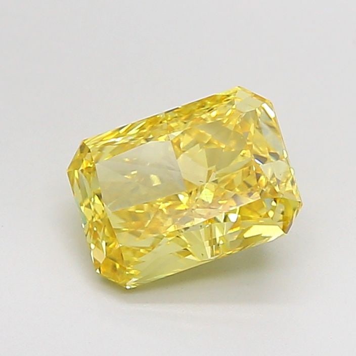Loose Diamond - RADIANT 2.12ct Fancy Vivid Yellow VS2: Loose Diamond - RADIANT 2.12ct Fancy Vivid Yellow VS2 Source: This is a real non-mined Diamond that has been grown in a lab Shape: RADIANT Carats: 2.12 Color: Fancy Vivid Yellow Certification: IGI Vid
