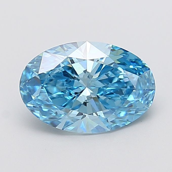Loose Diamond - OVAL 2.6ct Fancy Vivid Blue VVS2: Loose Diamond - OVAL 2.6ct Fancy Vivid Blue VVS2 Source: This is a real non-mined Diamond that has been grown in a lab Shape: OVAL Carats: 2.6 Color: Fancy Vivid Blue Certification: IGI Video: