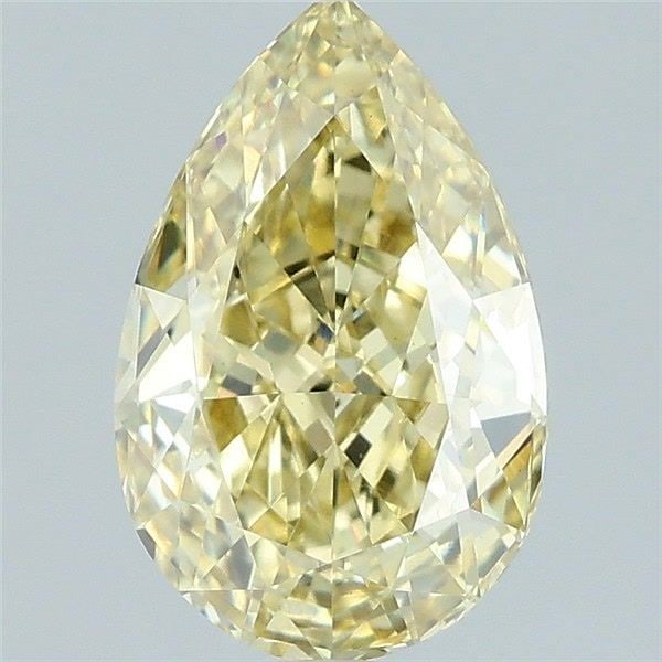 Loose Diamond - PEAR 1.59ct Fancy Intense Yellow VS1: Loose Diamond - PEAR 1.59ct Fancy Intense Yellow VS1 Source: This is a real non-mined Diamond that has been grown in a lab Shape: PEAR Carats: 1.59 Color: Fancy Intense Yellow Certification: IGI Video