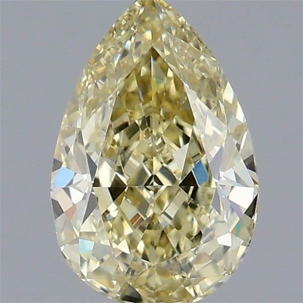Loose Diamond - PEAR 1.59ct Fancy Yellow VVS2: Loose Diamond - PEAR 1.59ct Fancy Yellow VVS2 Source: This is a real non-mined Diamond that has been grown in a lab Shape: PEAR Carats: 1.59 Color: Fancy Yellow Certification: IGI Video: