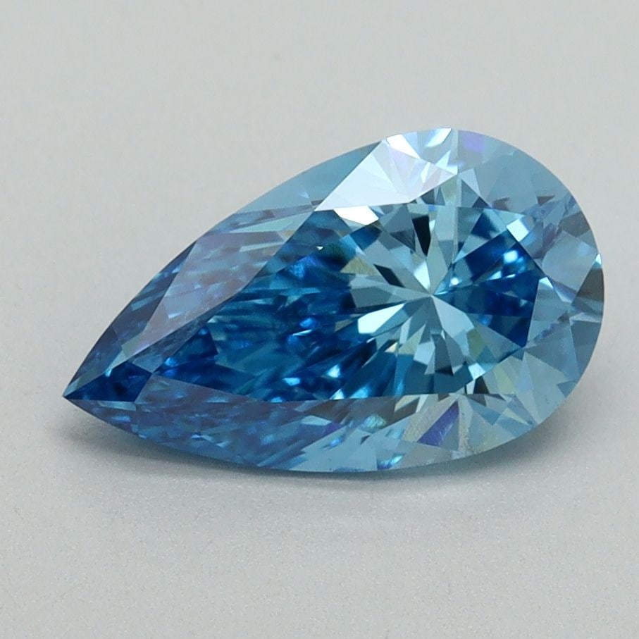 Loose Diamond - PEAR 1.57ct Fancy Vivid Blue VS1: Loose Diamond - PEAR 1.57ct Fancy Vivid Blue VS1 Source: This is a real non-mined Diamond that has been grown in a lab Shape: PEAR Carats: 1.57 Color: Fancy Vivid Blue Certification: IGI Video: Video