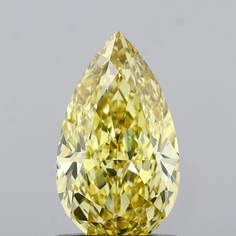 Loose Diamond - PEAR 1.09ct Fancy Intense Yellow VVS1: Loose Diamond - PEAR 1.09ct Fancy Intense Yellow VVS1 Source: This is a real non-mined Diamond that has been grown in a lab Shape: PEAR Carats: 1.09 Color: Fancy Intense Yellow Certification: IGI
