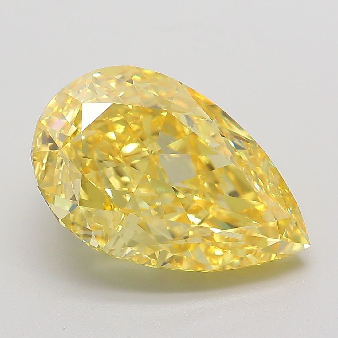 Loose Diamond - PEAR 5.62ct Fancy Vivid Yellow VS1: Loose Diamond - PEAR 5.62ct Fancy Vivid Yellow VS1 Source: This is a real non-mined Diamond that has been grown in a lab Shape: PEAR Carats: 5.62 Color: Fancy Vivid Yellow Certification: IGI Video: