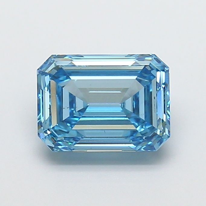 Loose Diamond - EMERALD 3.0ct Fancy Vivid Blue VS1: Loose Diamond - EMERALD 3.0ct Fancy Vivid Blue VS1 Source: This is a real non-mined Diamond that has been grown in a lab Shape: EMERALD Carats: 3.0 Color: Fancy Vivid Blue Certification: IGI Video: