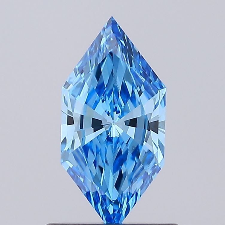 Loose Diamond - HEXAGONAL 0.72ct Fancy Vivid Blue VVS2: Loose Diamond - HEXAGONAL 0.72ct Fancy Vivid Blue VVS2 Source: This is a real non-mined Diamond that has been grown in a lab Shape: HEXAGONAL Carats: 0.72 Color: Fancy Vivid Blue Certification: IGI Vi
