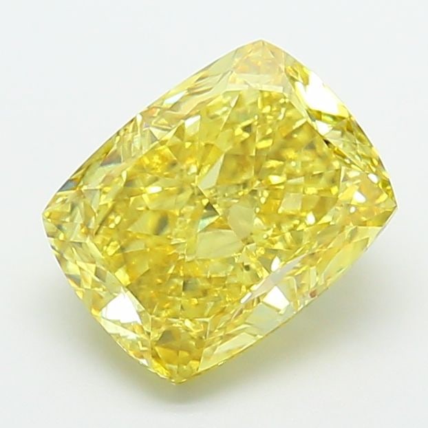 Loose Diamond - CUSHION MODIFIED 4.07ct Fancy Light Yellow SI1: Loose Diamond - CUSHION MODIFIED 4.07ct Fancy Light Yellow SI1 Source: This is a real non-mined Diamond that has been grown in a lab Shape: CUSHION MODIFIED Carats: 4.07 Color: Fancy Light Yellow Cert